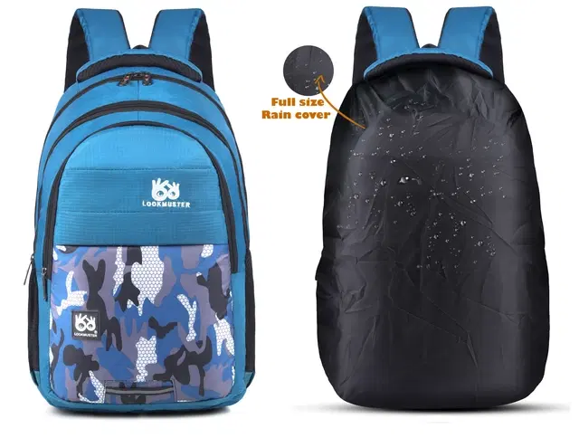 Polyester Backpack for Men & Women, Black
