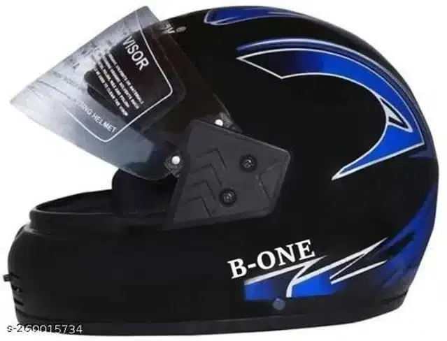Full Face Helmet For Men & Women, Black & Blue