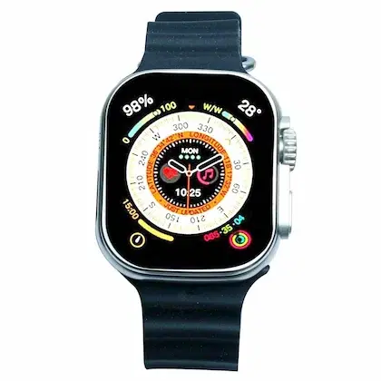 T-800 Ultra Series Smartwatch for Men & Women, Black
