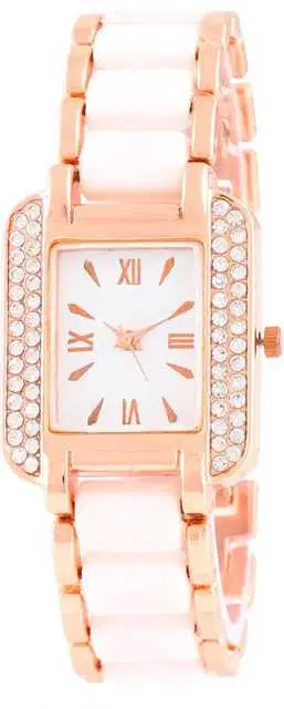 Casual Metal Analog Watch For Women (White) (MP-121)