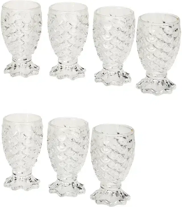 Liquor cum Cocktail Glasses, Transparent, 30 ml, Pack of 7