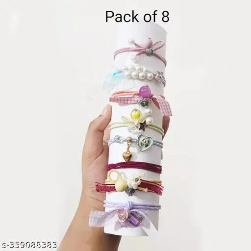 Chic Scrunchies for Women (Multicolor, 3 Pcs)