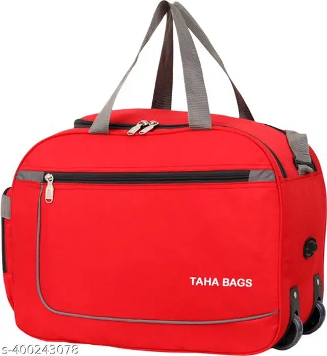 Polyester Duffel Bags, Red