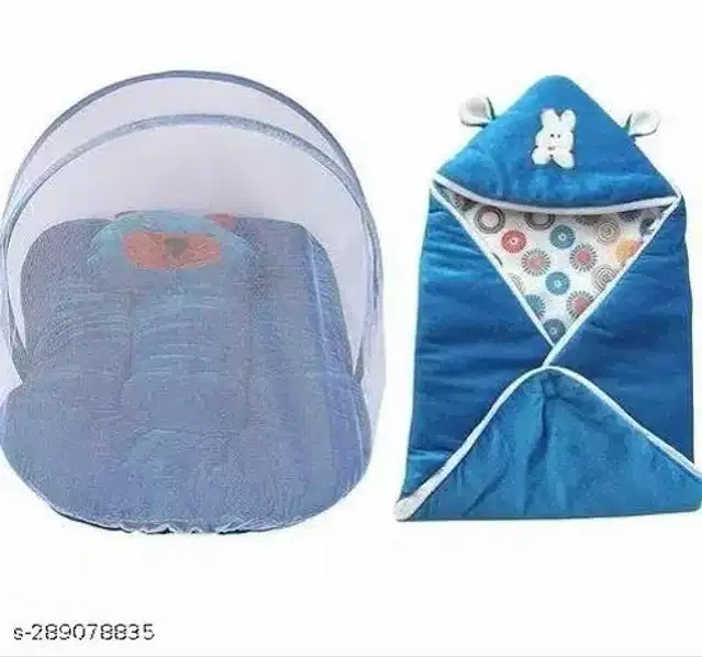 Combo of Baby Sleeping Set, Blue, Set of 2