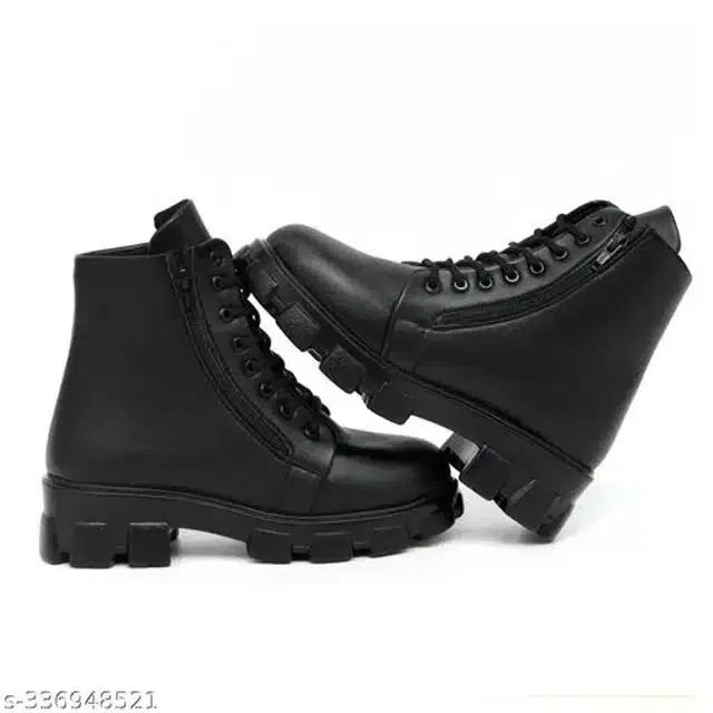 Boots for Women (Black, 4)