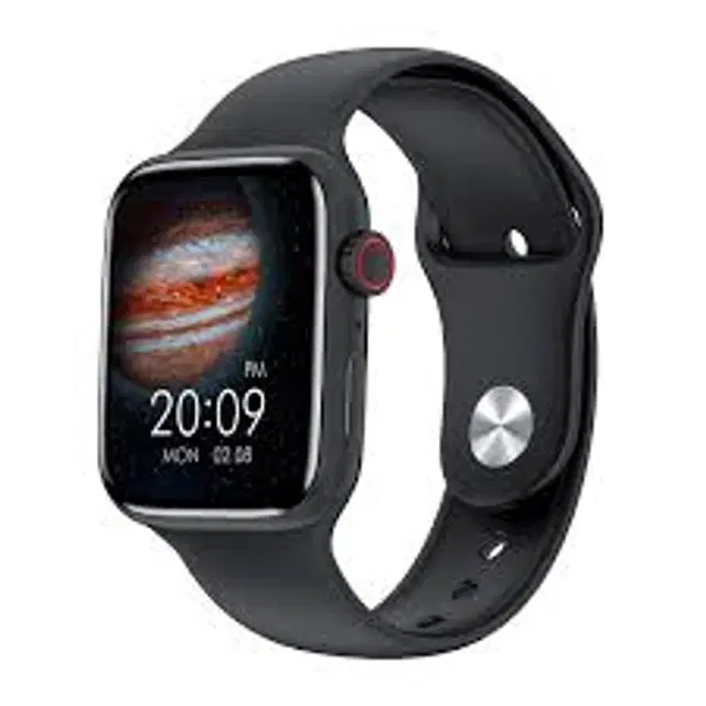 Rubber Strap T 500 Bluetooth Smartwatch for Men & Women, Black