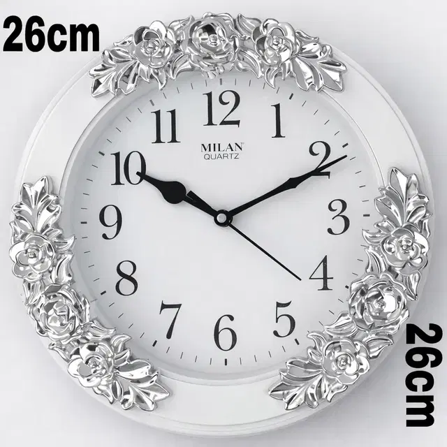 KC Arts Vintage White Wall Clock Pack of 1