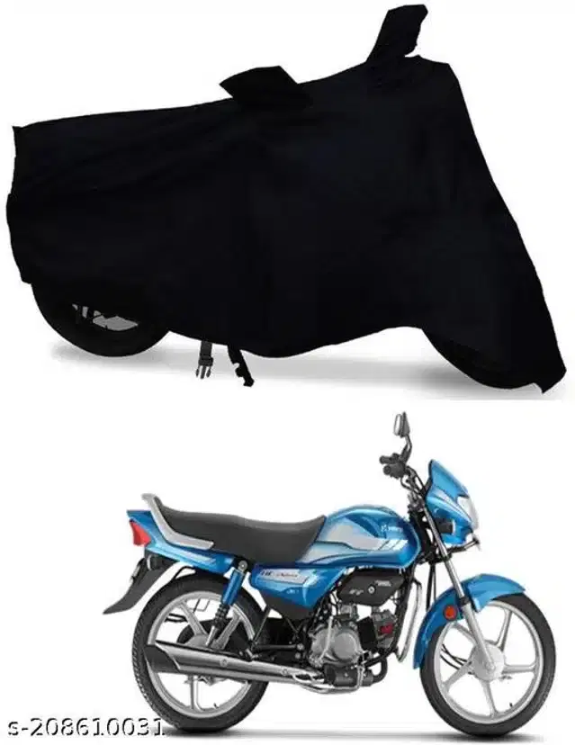 Polyester Waterproof Bike Cover for Hero HF Deluxe, Multicolor