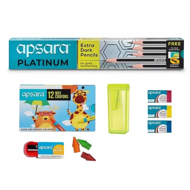 Apsara Stationery Kit [7 Pcs]