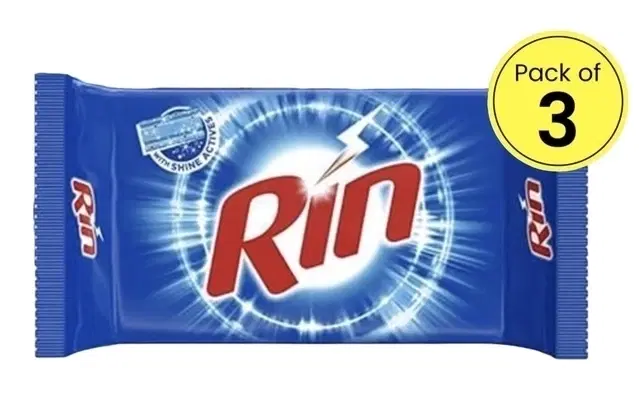 Rin Detergent Bar 3X180 g (Set Of 3)