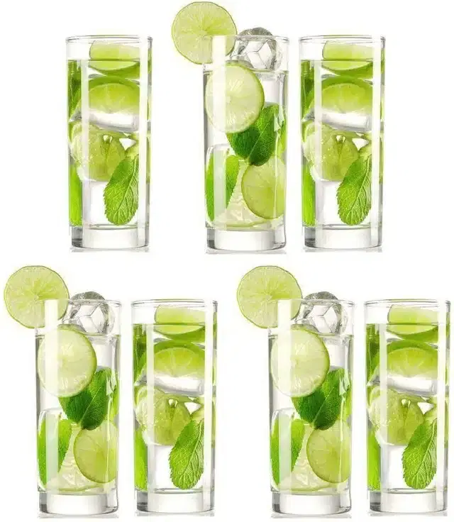 Liquor cum Cocktail Glasses, Transparent, 300 ml, Pack of 7