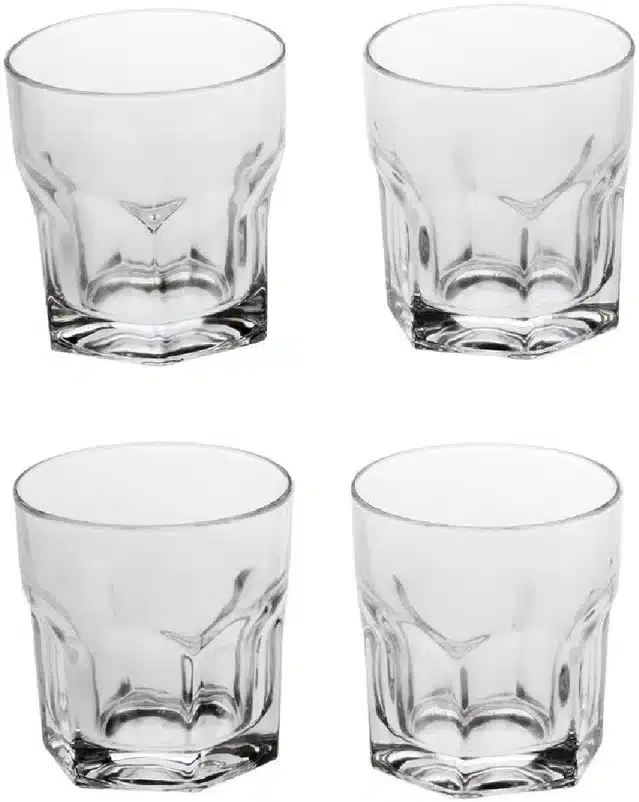 Liquor cum Cocktail Glasses, Transparent, 250 ml, Pack of 4