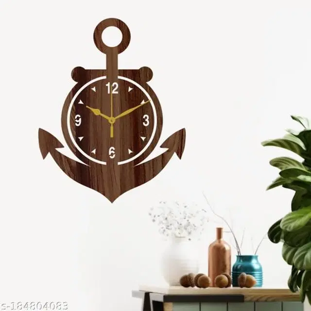 Wooden Wall Clock, Brown