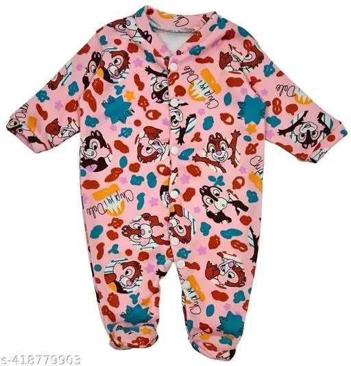Cotton Rompers for Kids (Multicolor, 3-6 Months)