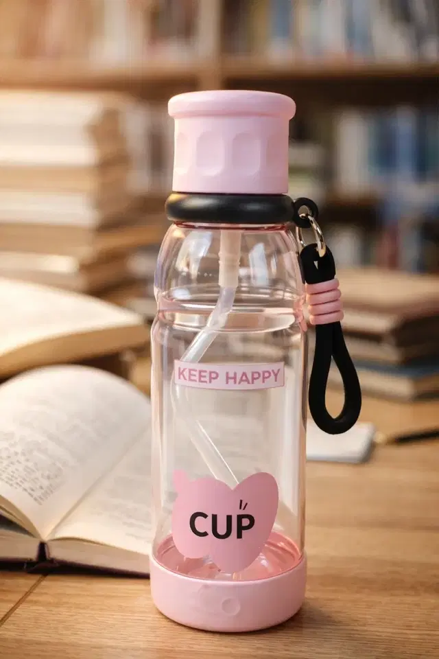 Keep Happy Sipper water bottle 750 ML Pink