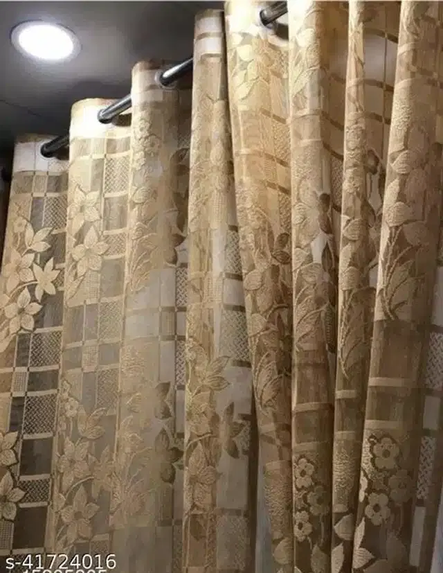 Curtain for Door, Beige, 5 feet