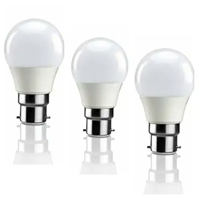 LED Bulbs, Pack of 3, White, 9 W