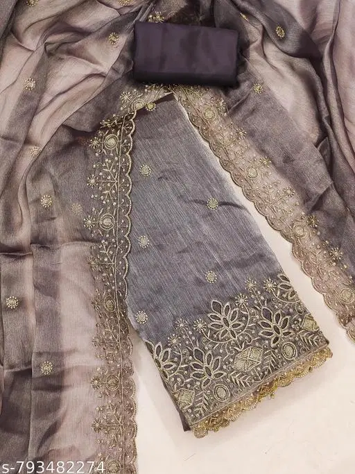 Georgette Punjabi/All Over Suits for Women (6.85 meter (3XL)
