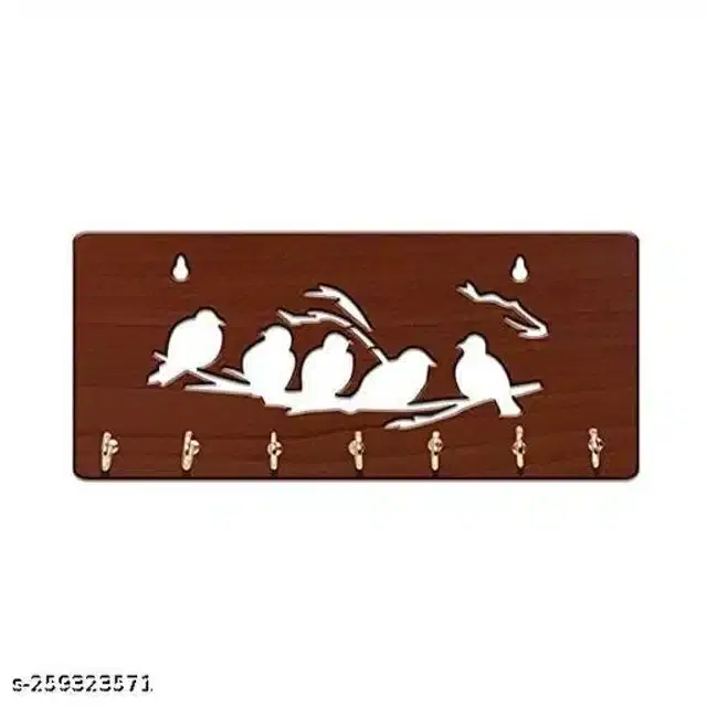 Wooden Key Holder, Brown