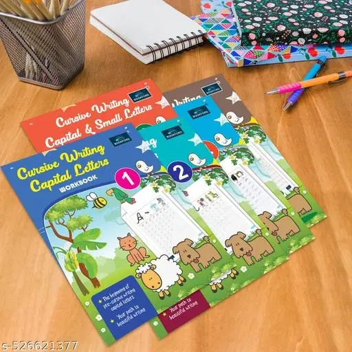 Cursive Writing Books for Kids (Set of 5) – Spark Creativity & Enhance Language Skills with Fun & Engaging Handwriting Practice!