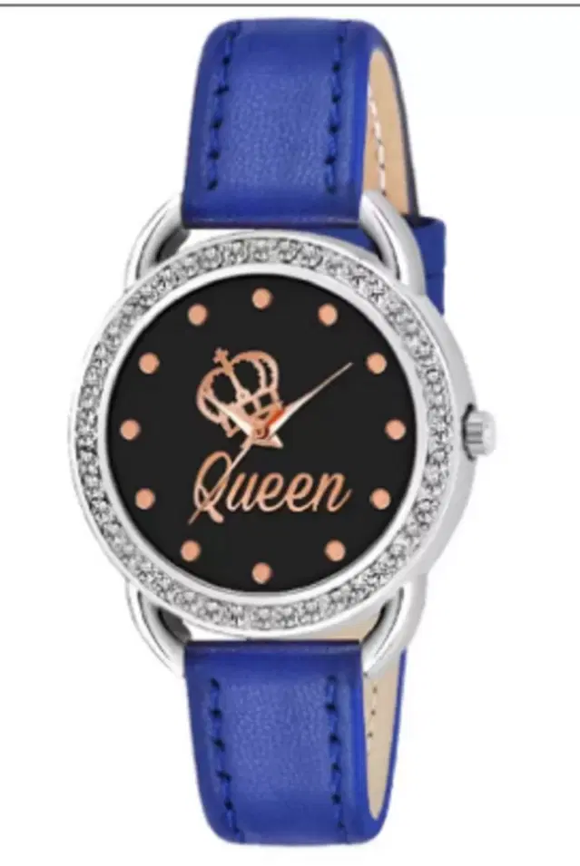 Leather Strap Analog Watch for Women & Girls (Multicolor)