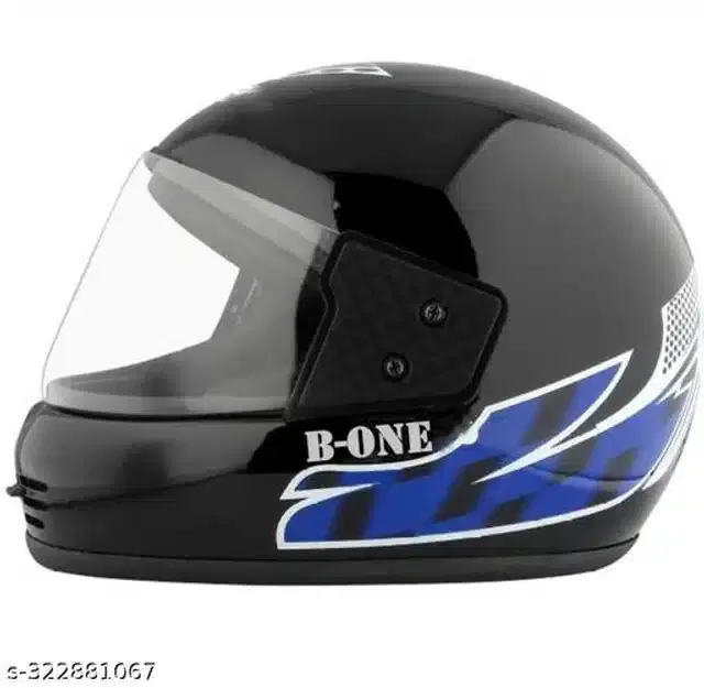 Full Face Helmet for Men & Women, Black & Blue