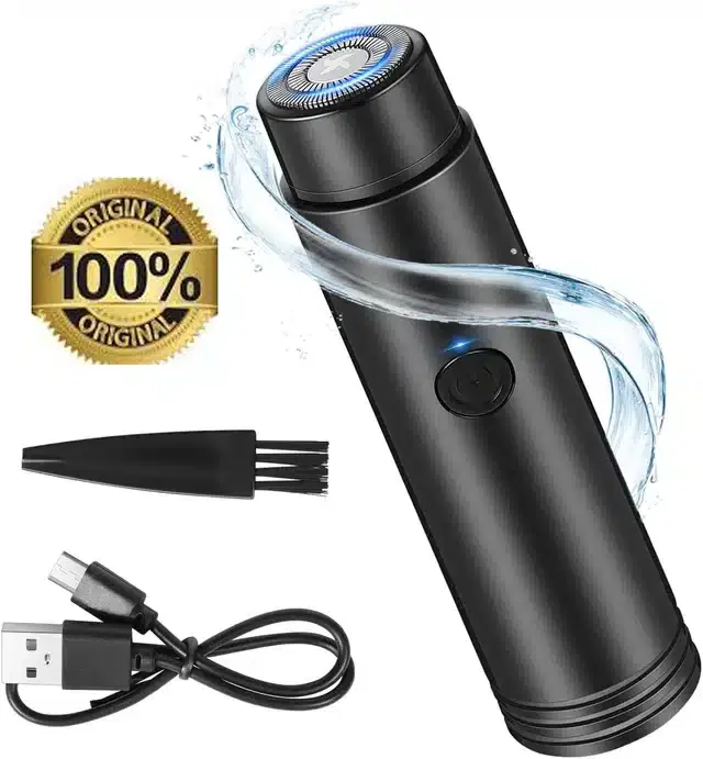 Mini Electric Shaver for Men & Women, Black
