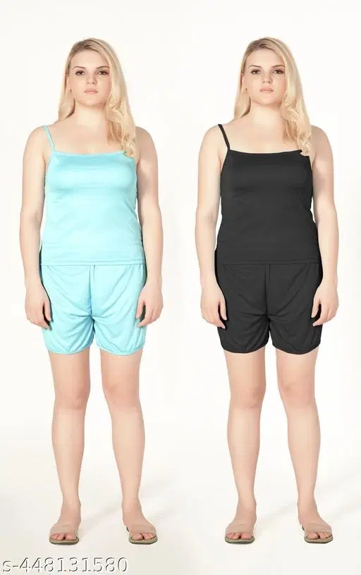 Comfortable Camisole for Women, Pack of 2 (Multicolor, S)