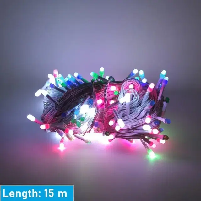 String LED Light, Red, 15 m, Multicolor Pixel