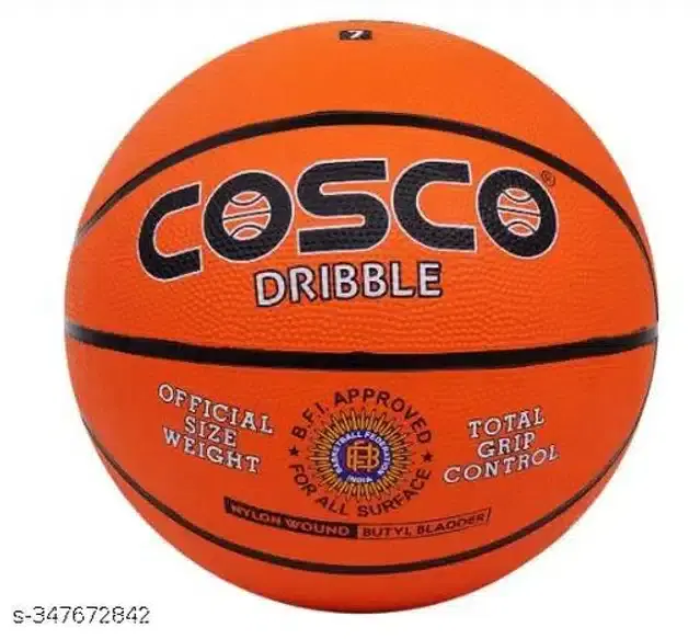 Cosco Rubber Basketball, Size 7, Orange
