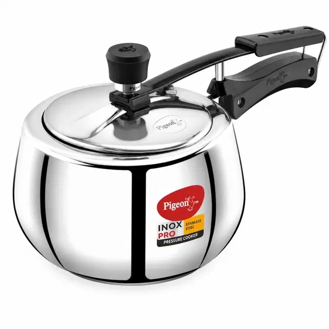 PIGEON Stainless Steel Pressure Cooker, 3 L with Inner Lid Induction Bottom