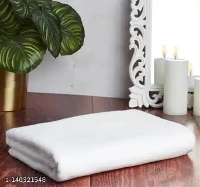 Cotton Bathing Towel, White
