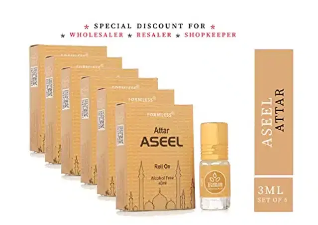 Formless Aseel Roll On Attar, 3 ml, Pack of 6
