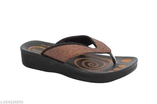 Aerowalk Wedges for Women (Brown, 4)