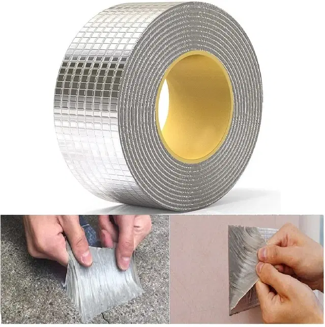 Aluminium Single Sided Self Adhesive Tape, Silver, 5 m