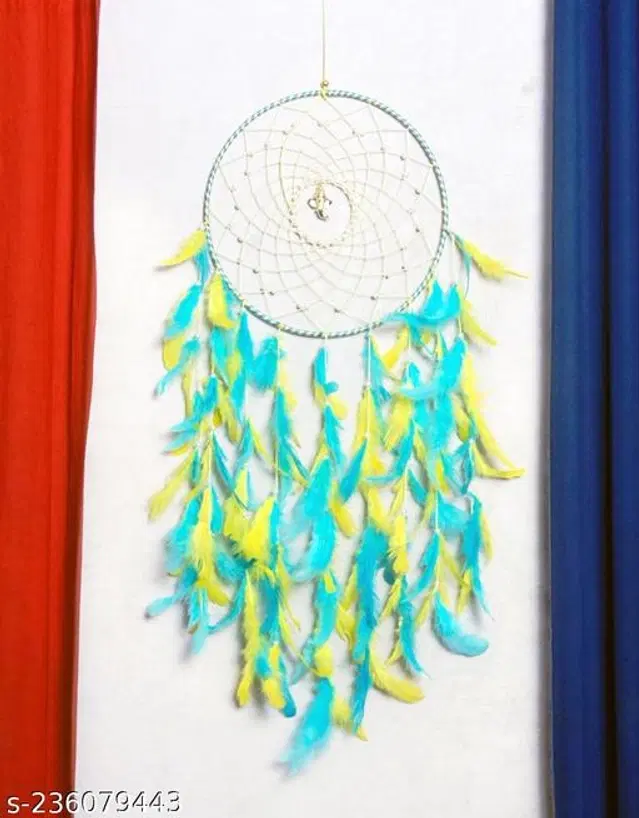 Feather Wall Hanging Dream Catcher, Multicolor