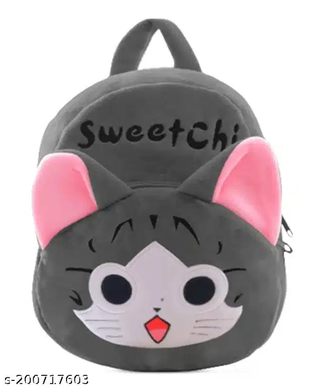 Soft Plus Kids School Bag, Grey, 14"