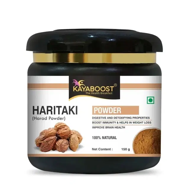 KAYABOOST Harad Powder For Dark Circles, Healthy Digestion | Inknut, Haritaki Powder, 150 g