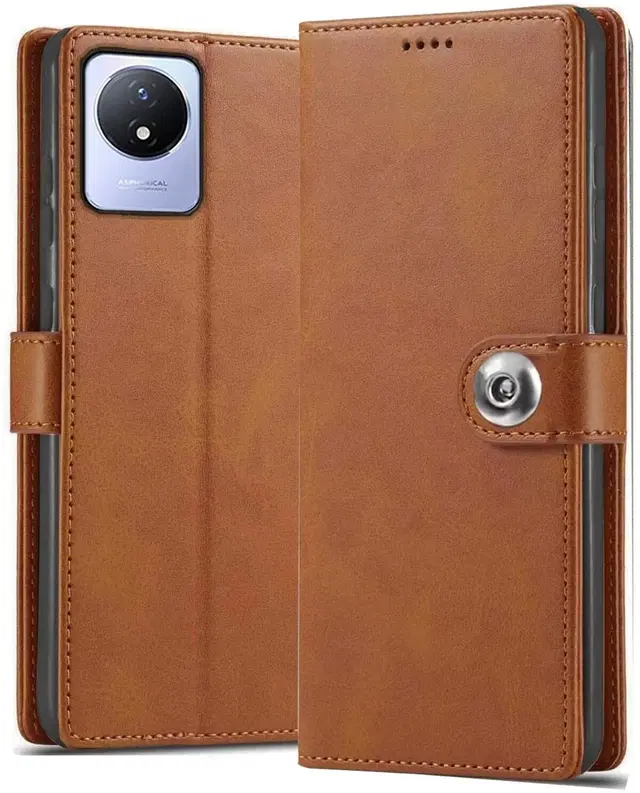 Flip Mobile Cover for Vivo Y02t, Multicolor