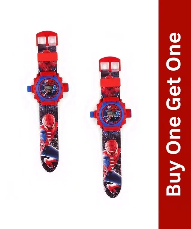 24 Images Kids Plastic Digital Watch, Multicolor, Buy 1 Get 1