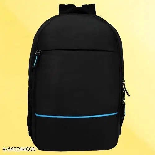 Polyester Backpack for Men & Women, Black