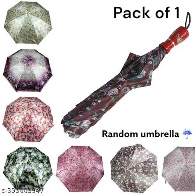 Polyester Foldable Umbrella, Assorted, Pack of 1