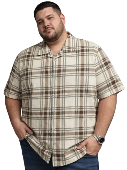 Cotton Blend Printed Shirt for Men, Multicolour (3XL)