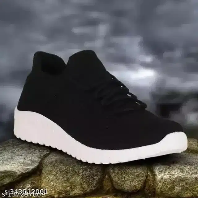 Sports Shoes for Women (Black, 9)