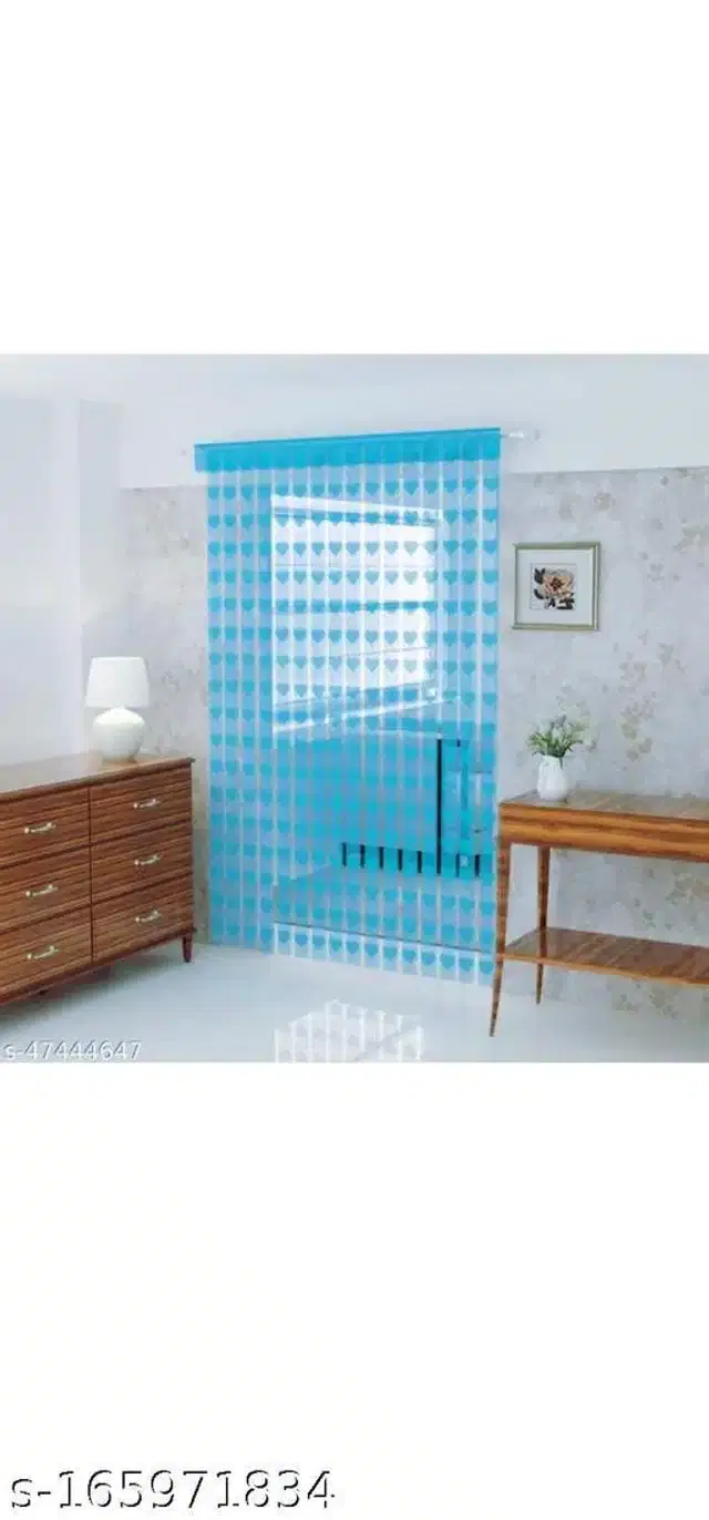 Curtains for Door, Sky Blue, 7x4 feet