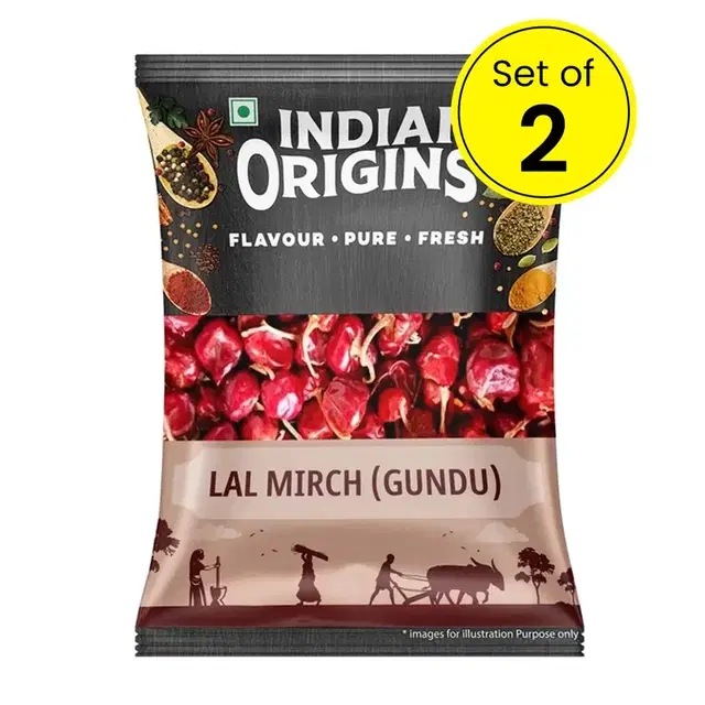 Indian Origins Lal Mirch (Gundu) 2X50 g (Set of 2)