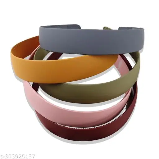 Myra Collection Hair Bands for Women, Pack of 12 (Orange)