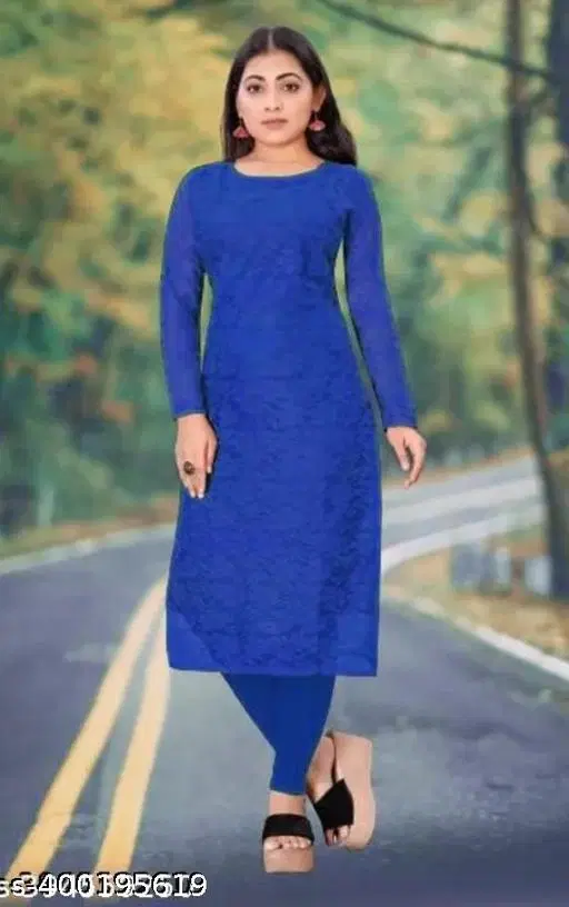 Net Kurti for Women,  Blue  (S)