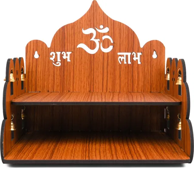 Akarts Premium Om Carved Pattern Devghar