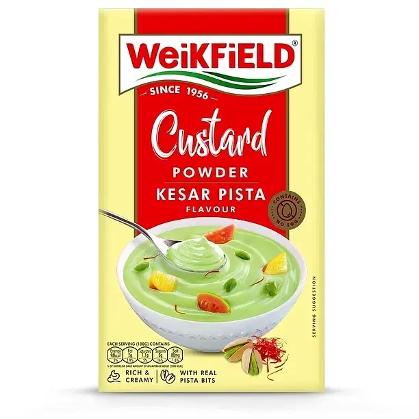Weikfield Kesar Pista Flavour Custard Powder 75 g